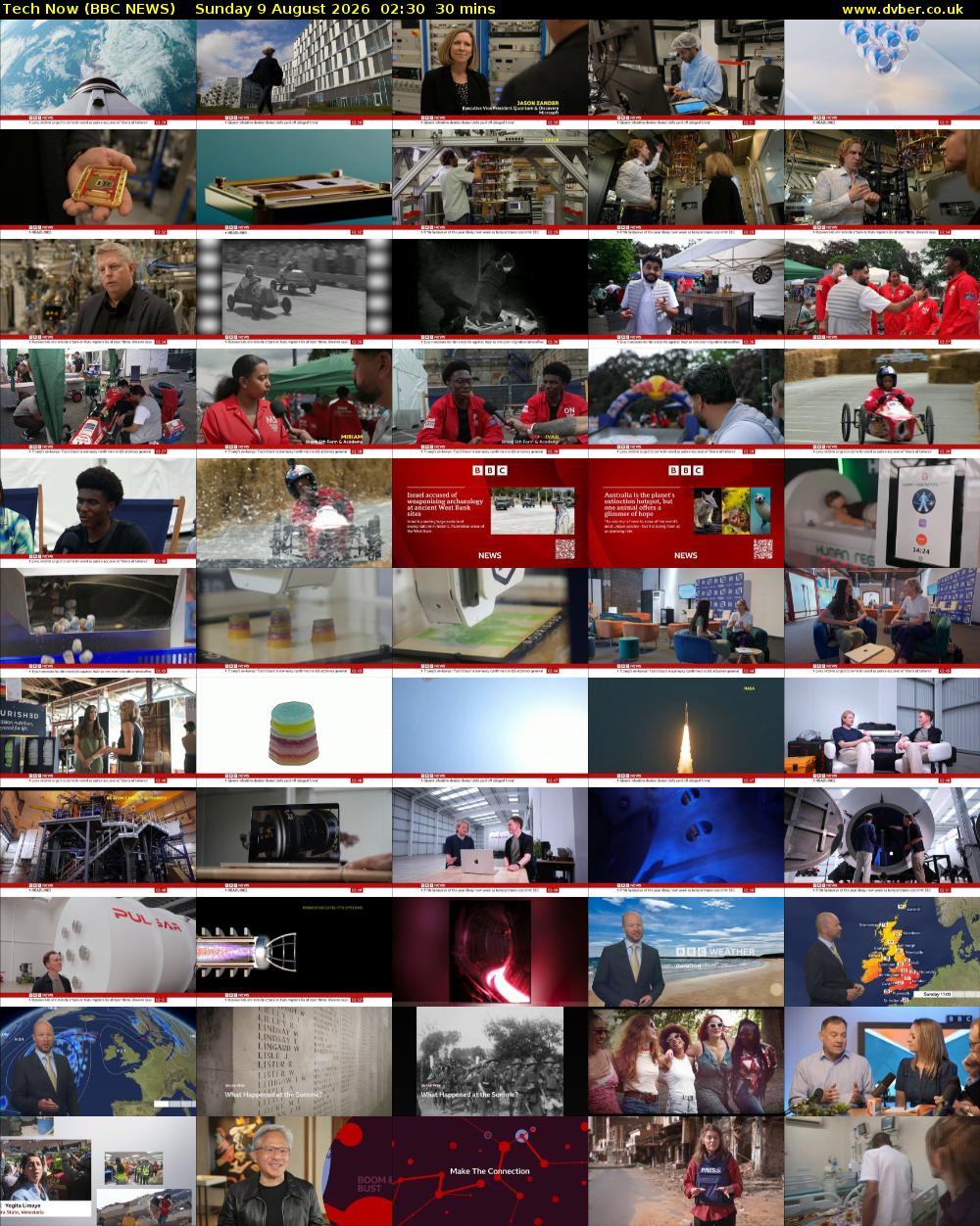 Tech Now (BBC NEWS) Sunday 9 August 2026 02:30 - 03:00