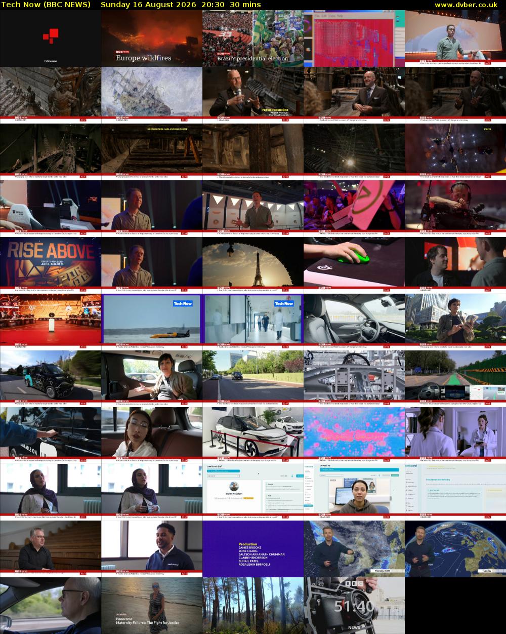 Tech Now (BBC NEWS) Sunday 16 August 2026 20:30 - 21:00