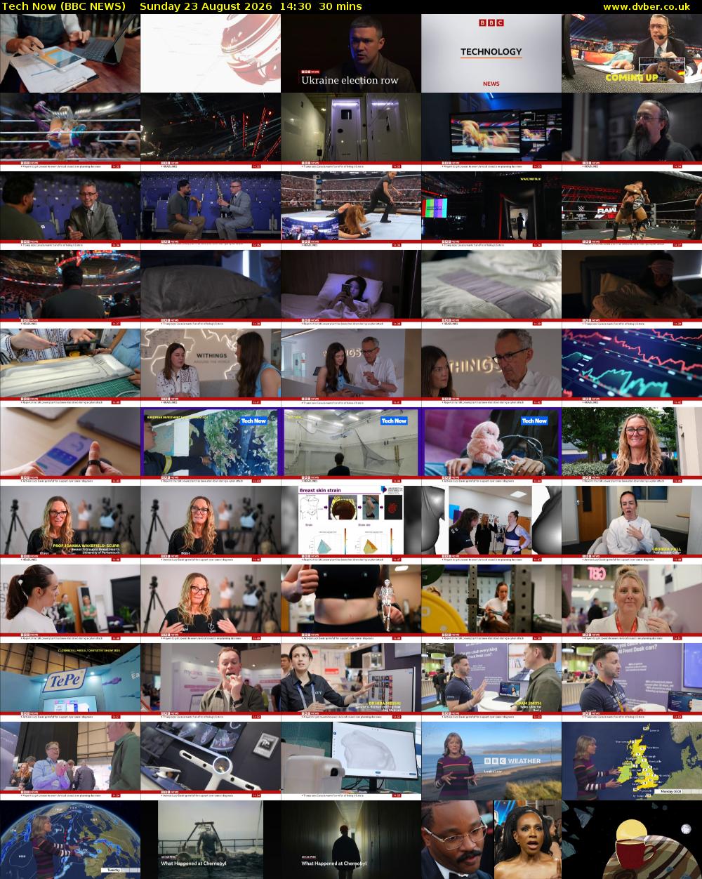 Tech Now (BBC NEWS) Sunday 23 August 2026 14:30 - 15:00