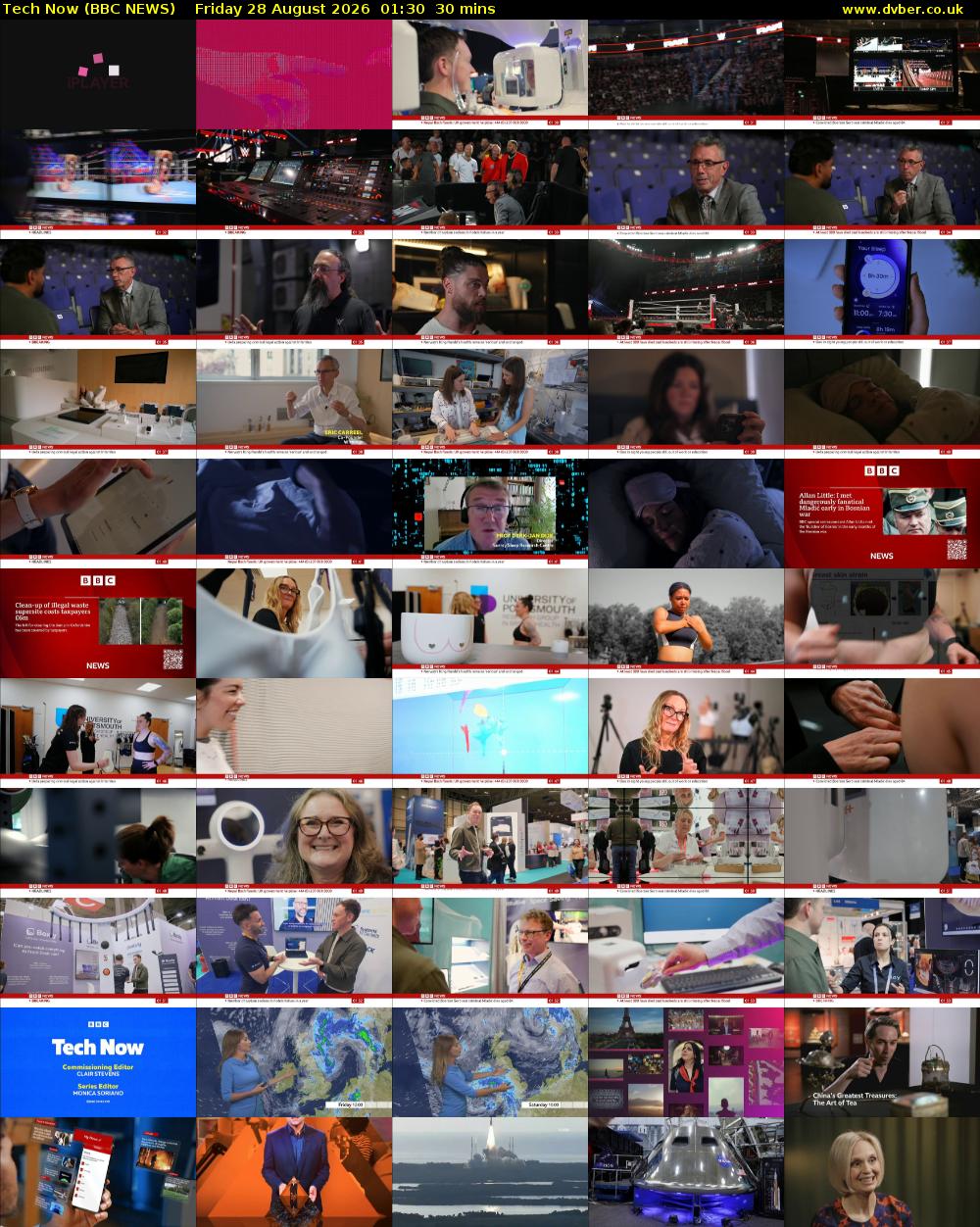 Tech Now (BBC NEWS) Friday 28 August 2026 01:30 - 02:00