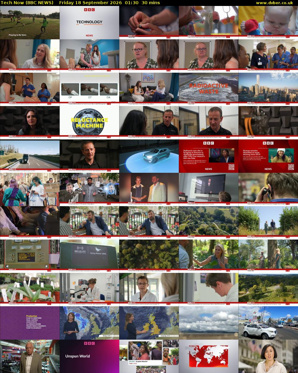 Tech Now (BBC NEWS) Friday 18 September 2026 01:30 - 02:00