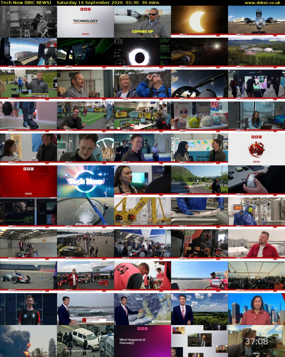 Tech Now (BBC NEWS) Saturday 19 September 2026 01:30 - 02:00