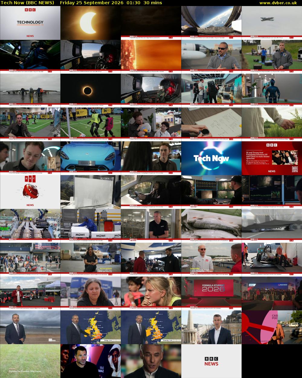 Tech Now (BBC NEWS) Friday 25 September 2026 01:30 - 02:00