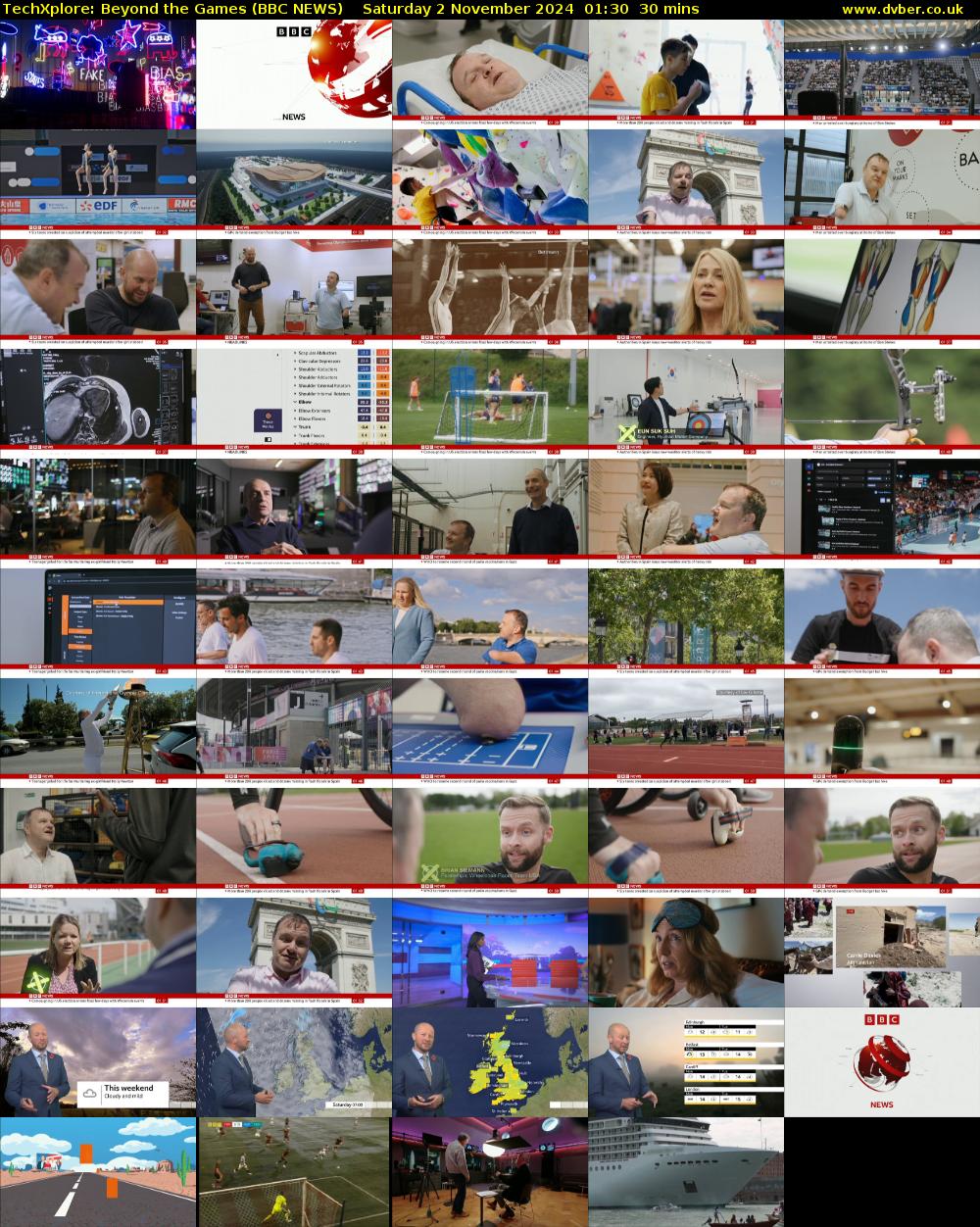 TechXplore: Beyond the Games (BBC NEWS) Saturday 2 November 2024 01:30 - 02:00