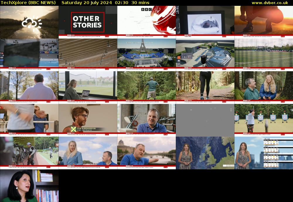 TechXplore (BBC NEWS) Saturday 20 July 2024 02:30 - 03:00
