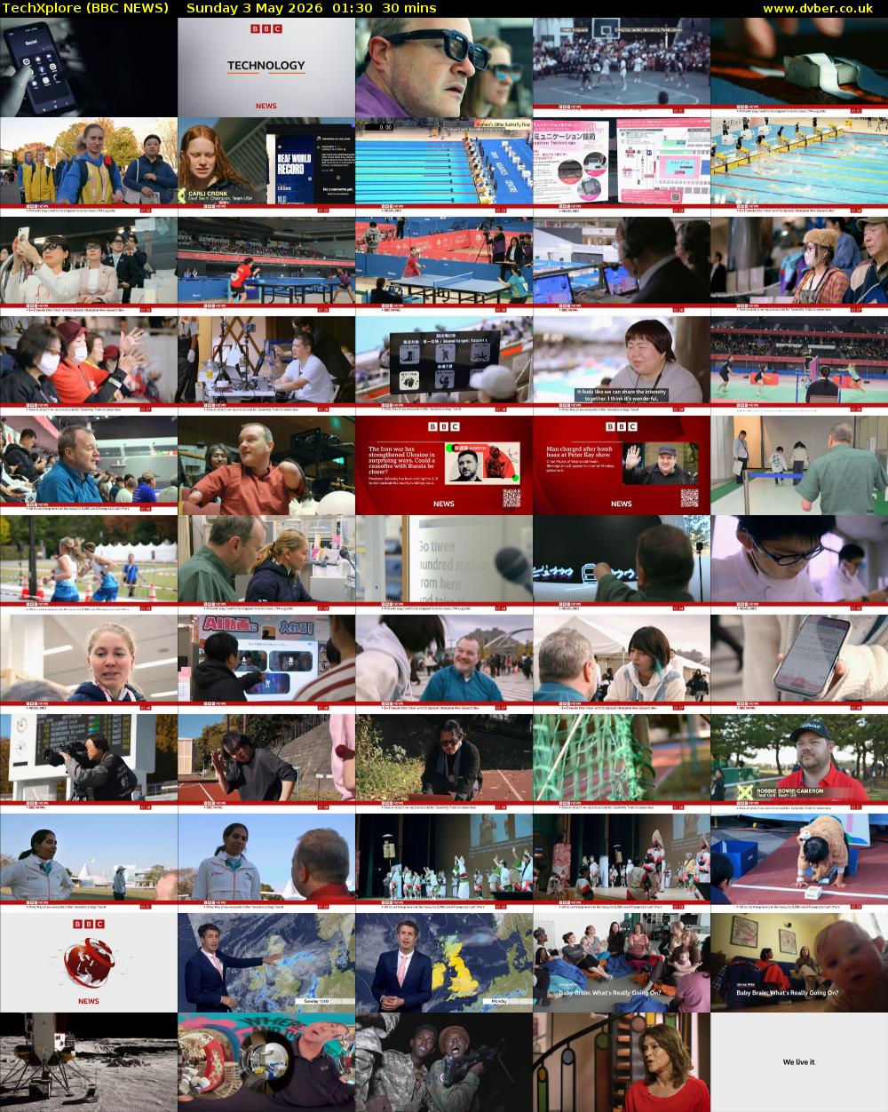 TechXplore (BBC NEWS) Sunday 3 May 2026 01:30 - 02:00