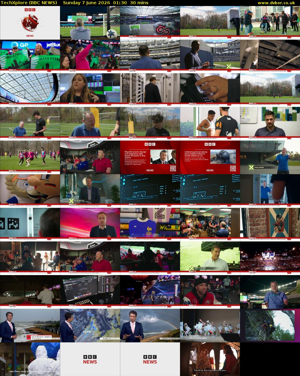TechXplore (BBC NEWS) Sunday 7 June 2026 01:30 - 02:00