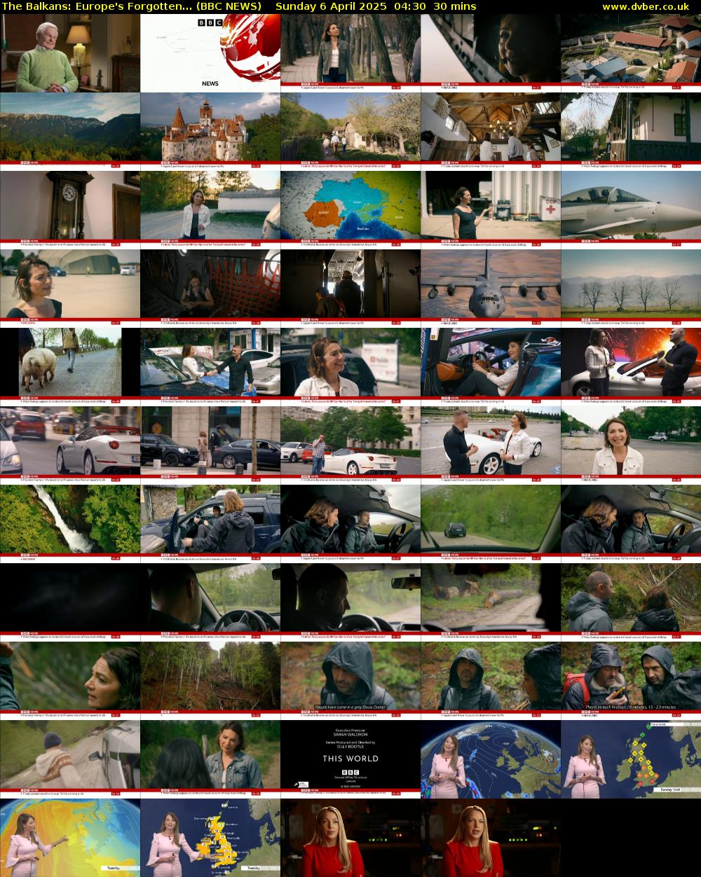 The Balkans: Europe's Forgotten... (BBC NEWS) Sunday 6 April 2025 04:30 - 05:00