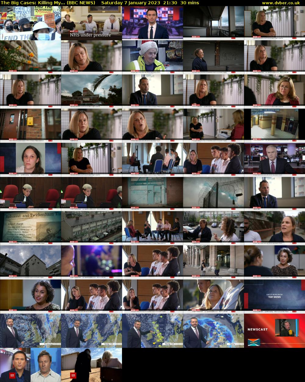 The Big Cases: Killing My... (BBC NEWS) Saturday 7 January 2023 21:30 - 22:00