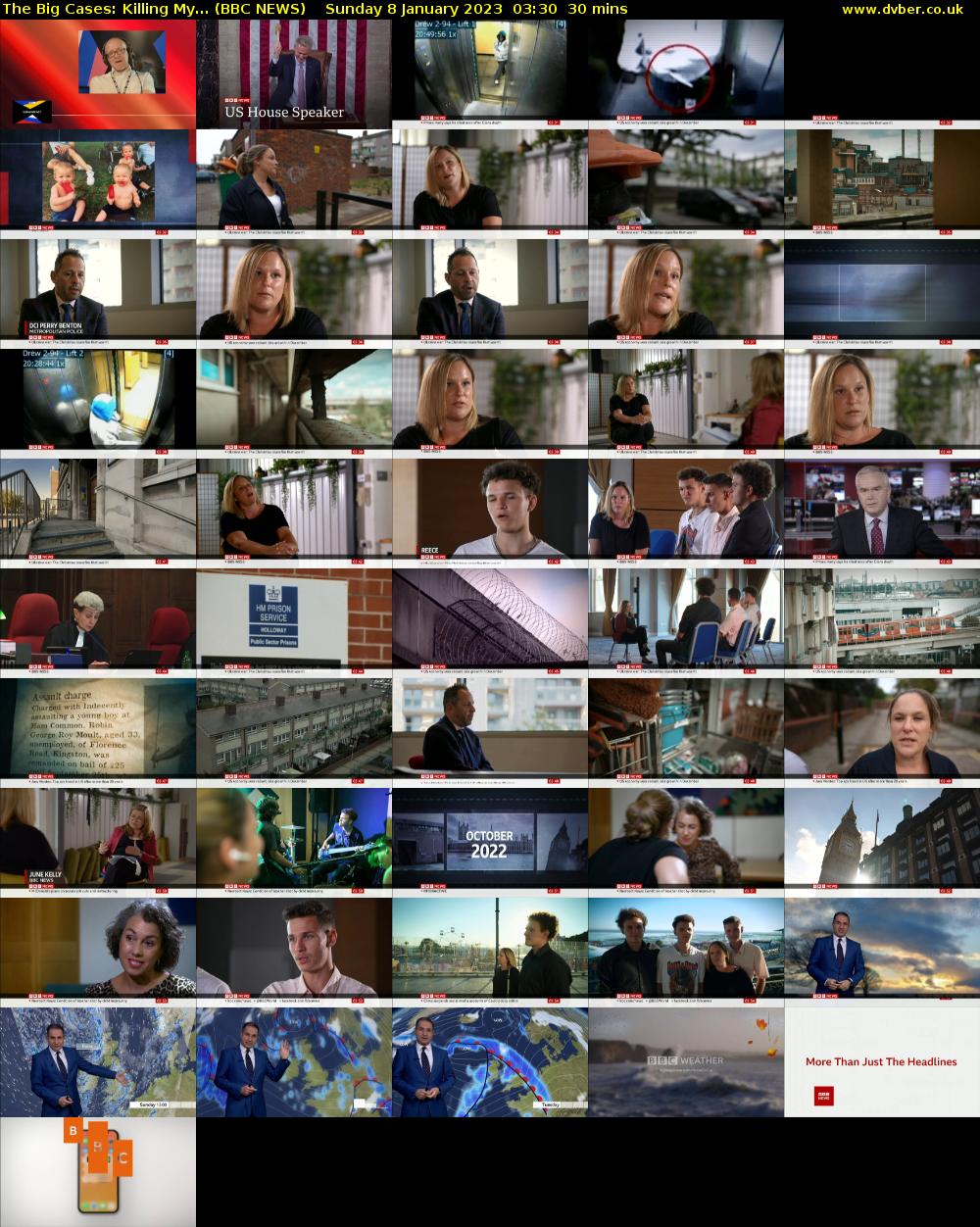 The Big Cases: Killing My... (BBC NEWS) Sunday 8 January 2023 03:30 - 04:00