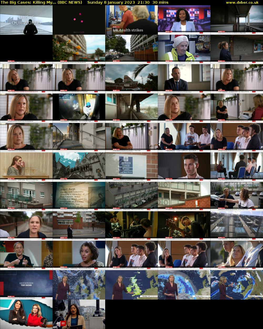 The Big Cases: Killing My... (BBC NEWS) Sunday 8 January 2023 21:30 - 22:00