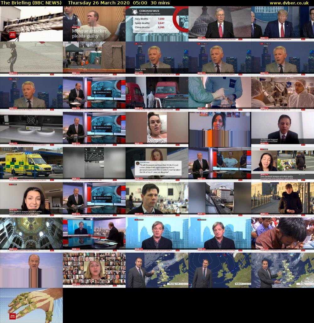 The Briefing (BBC NEWS) Thursday 26 March 2020 05:00 - 05:30
