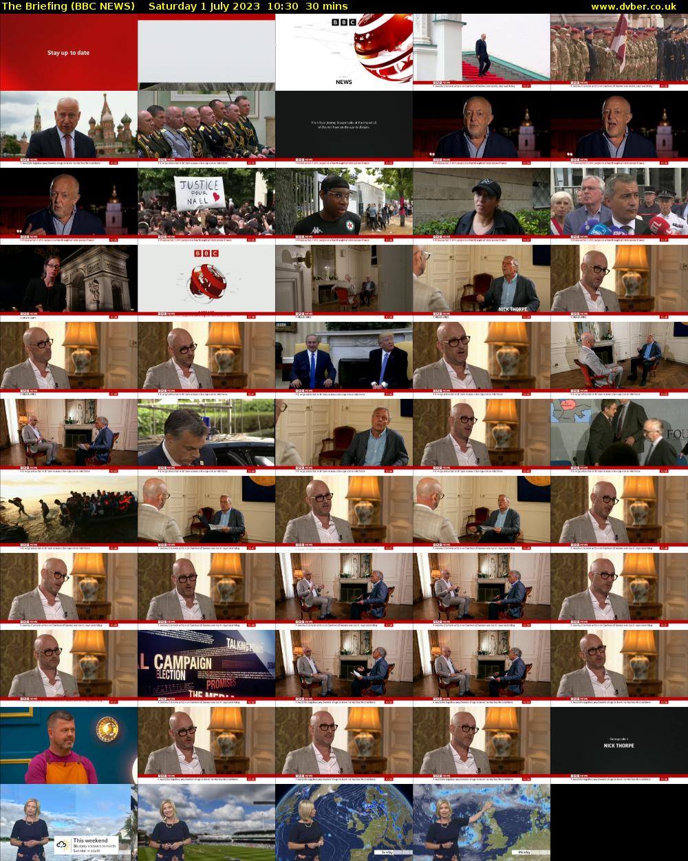 The Briefing (BBC NEWS) Saturday 1 July 2023 10:30 - 11:00
