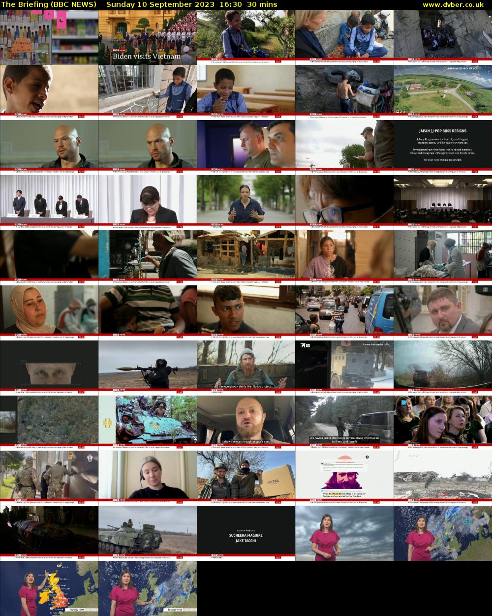 The Briefing (BBC NEWS) Sunday 10 September 2023 16:30 - 17:00