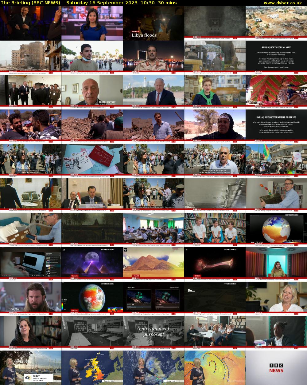 The Briefing (BBC NEWS) Saturday 16 September 2023 10:30 - 11:00