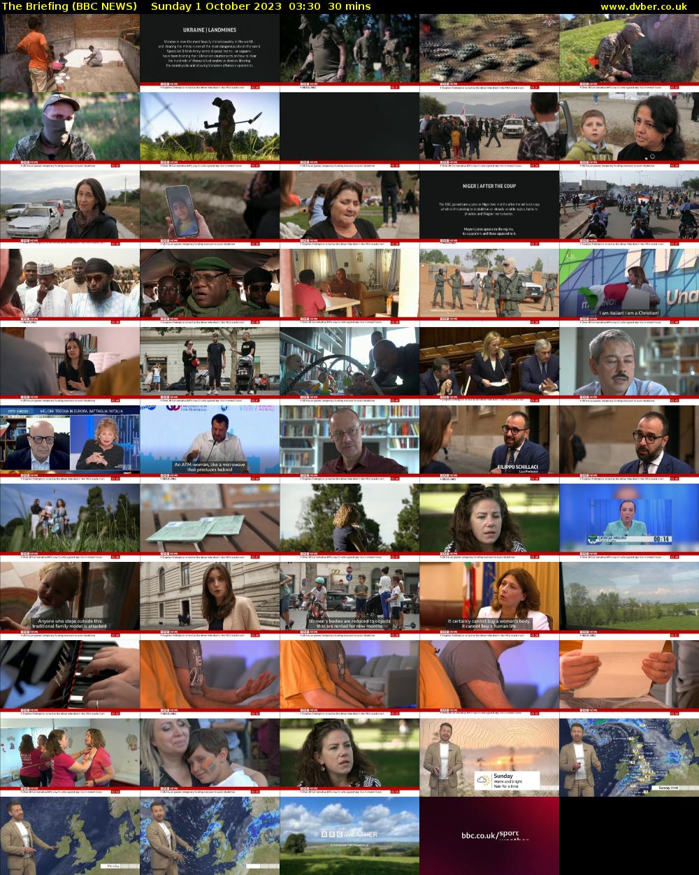 The Briefing (BBC NEWS) Sunday 1 October 2023 03:30 - 04:00