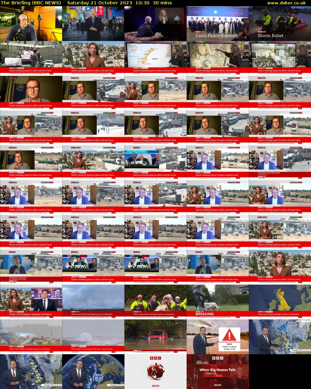 The Briefing (BBC NEWS) Saturday 21 October 2023 10:30 - 11:00