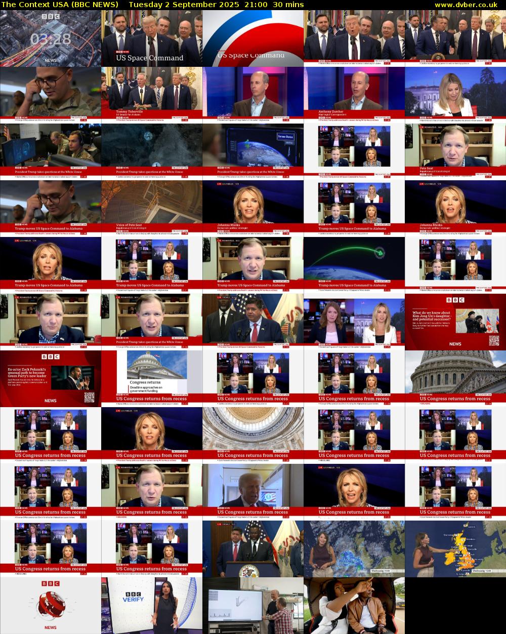 The Context USA (BBC NEWS) Tuesday 2 September 2025 21:00 - 21:30