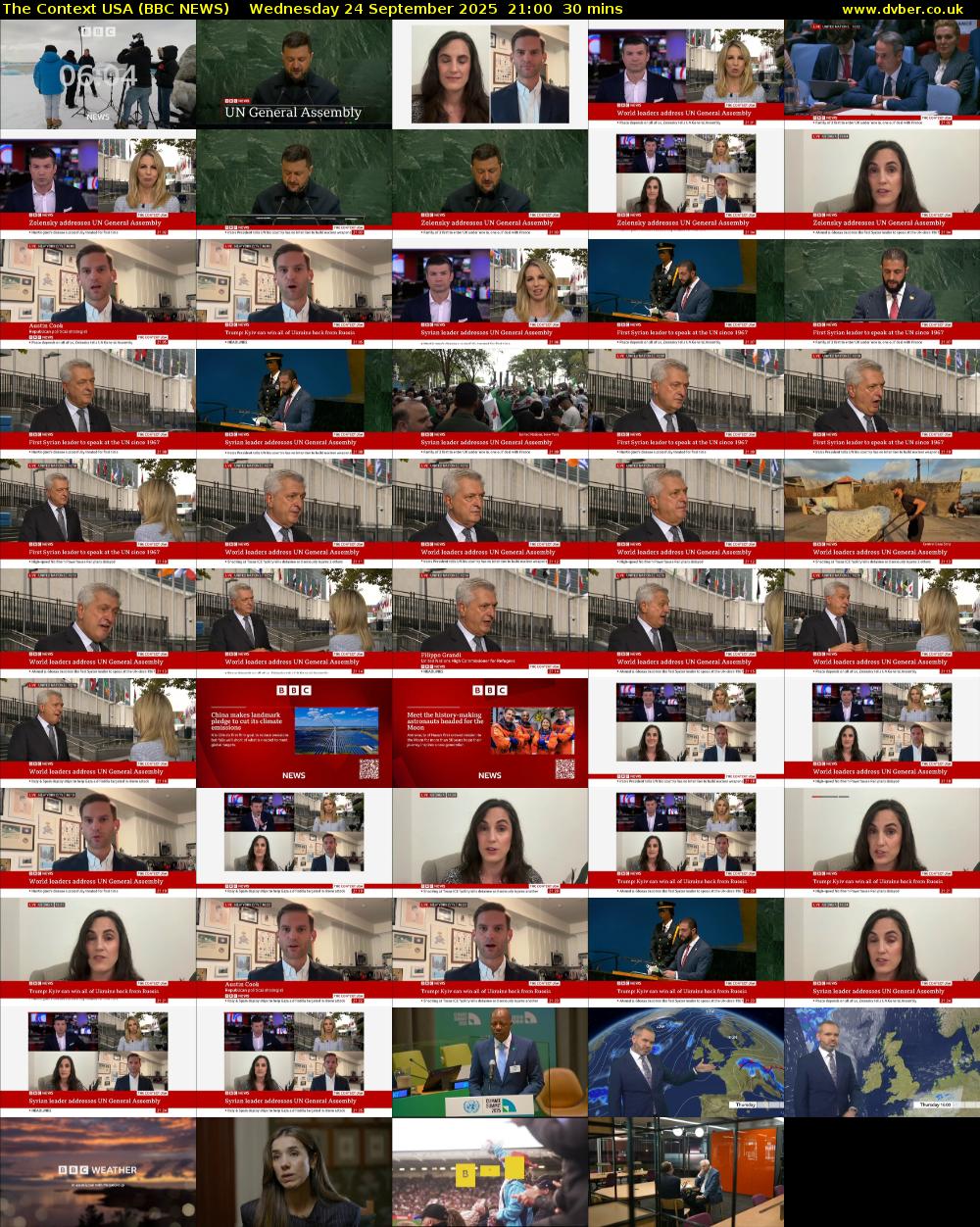 The Context USA (BBC NEWS) Wednesday 24 September 2025 21:00 - 21:30