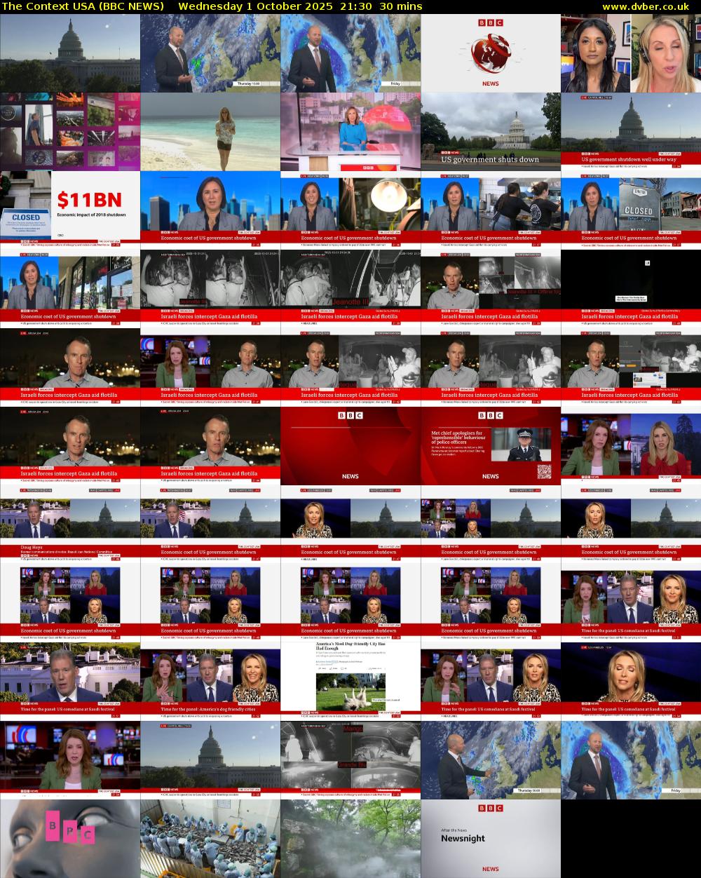 The Context USA (BBC NEWS) Wednesday 1 October 2025 21:30 - 22:00