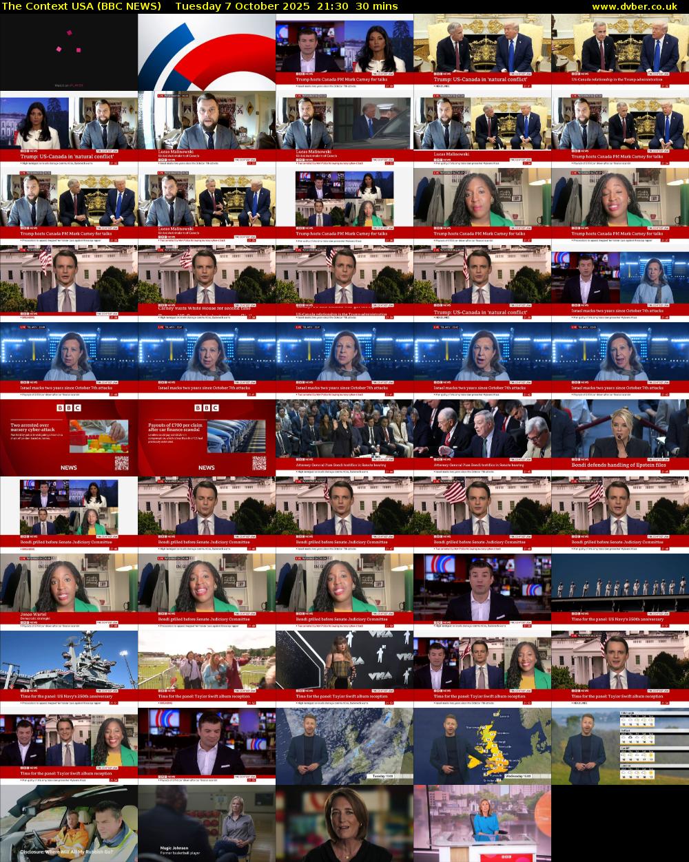 The Context USA (BBC NEWS) Tuesday 7 October 2025 21:30 - 22:00