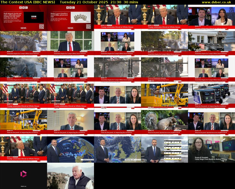 The Context USA (BBC NEWS) Tuesday 21 October 2025 21:30 - 22:00