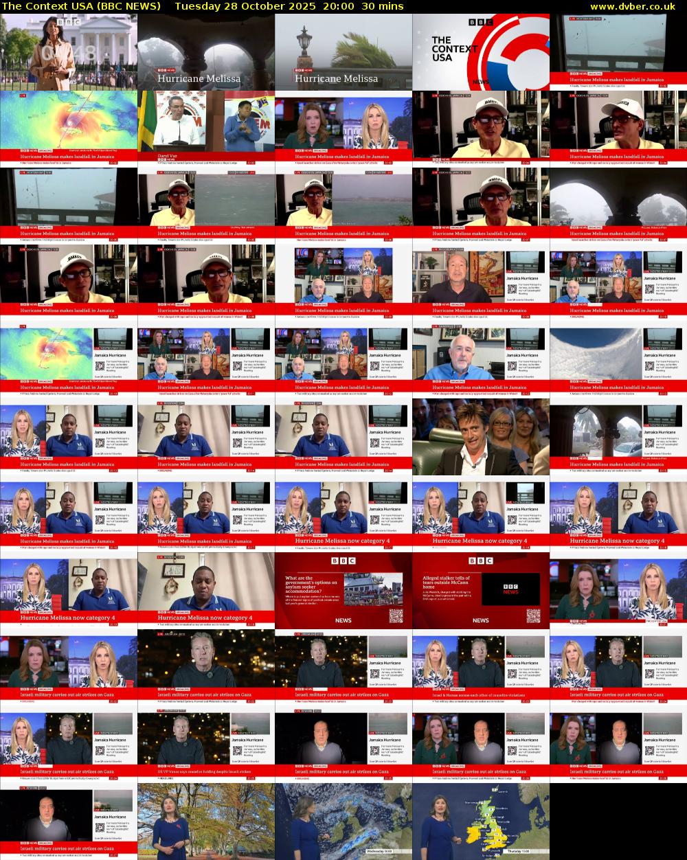 The Context USA (BBC NEWS) Tuesday 28 October 2025 20:00 - 20:30