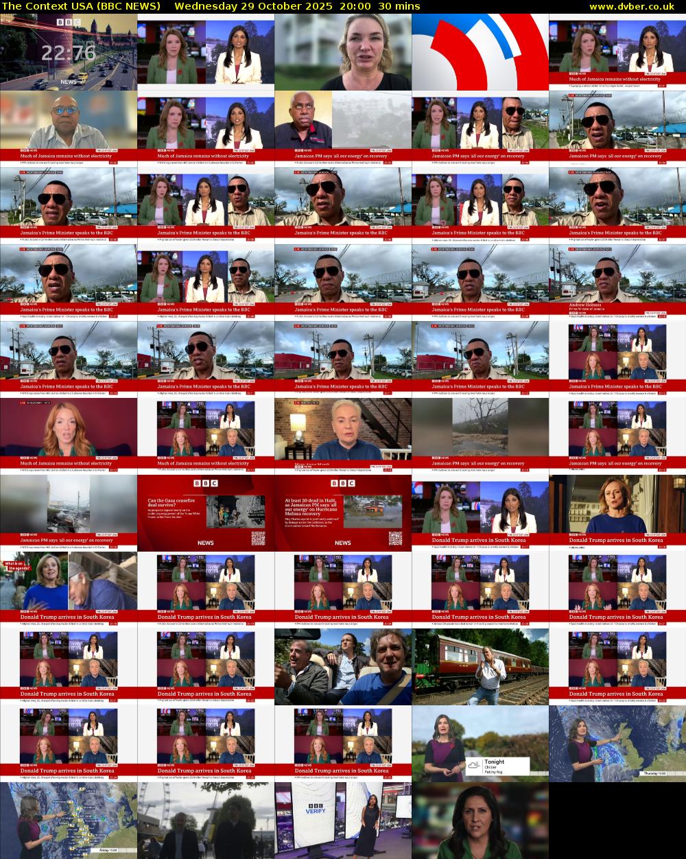 The Context USA (BBC NEWS) Wednesday 29 October 2025 20:00 - 20:30