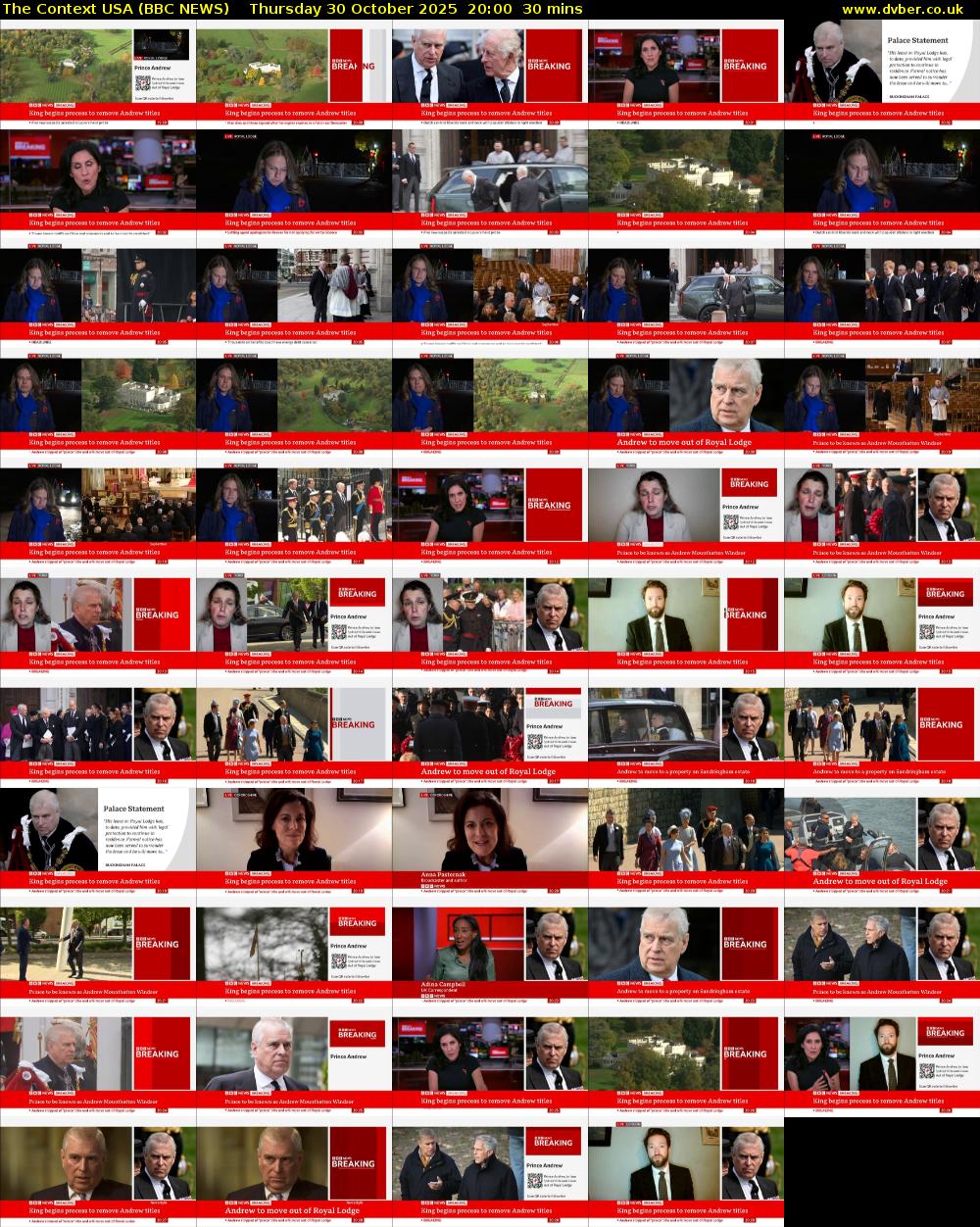 The Context USA (BBC NEWS) Thursday 30 October 2025 20:00 - 20:30