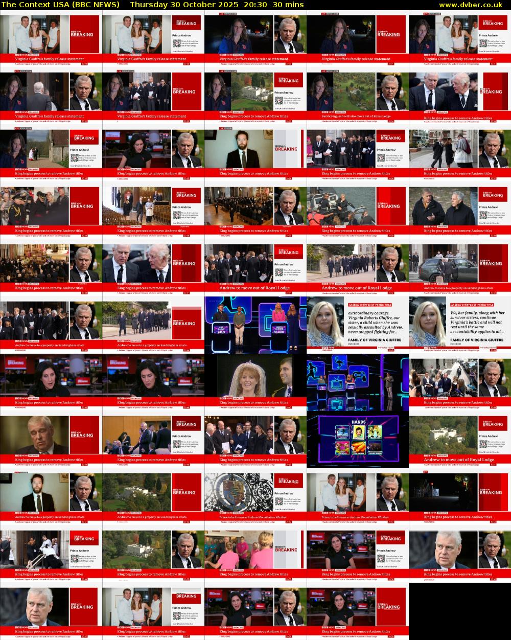 The Context USA (BBC NEWS) Thursday 30 October 2025 20:30 - 21:00