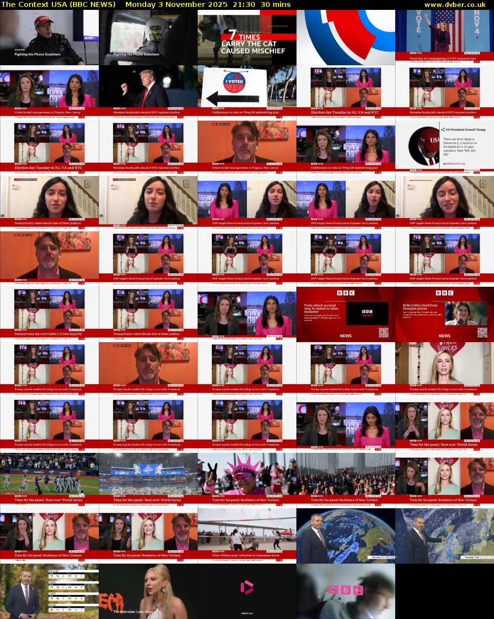 The Context USA (BBC NEWS) Monday 3 November 2025 21:30 - 22:00