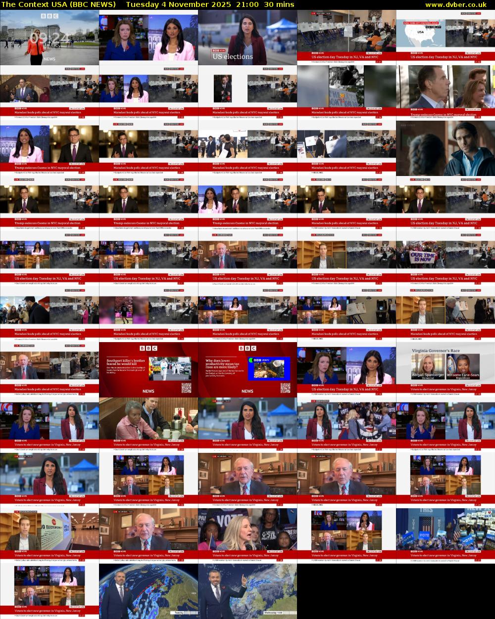 The Context USA (BBC NEWS) Tuesday 4 November 2025 21:00 - 21:30