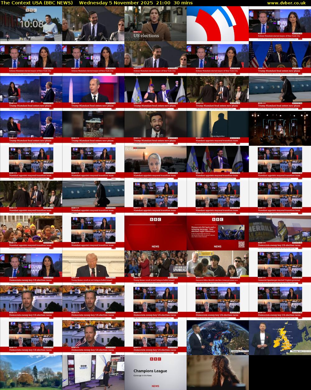 The Context USA (BBC NEWS) Wednesday 5 November 2025 21:00 - 21:30