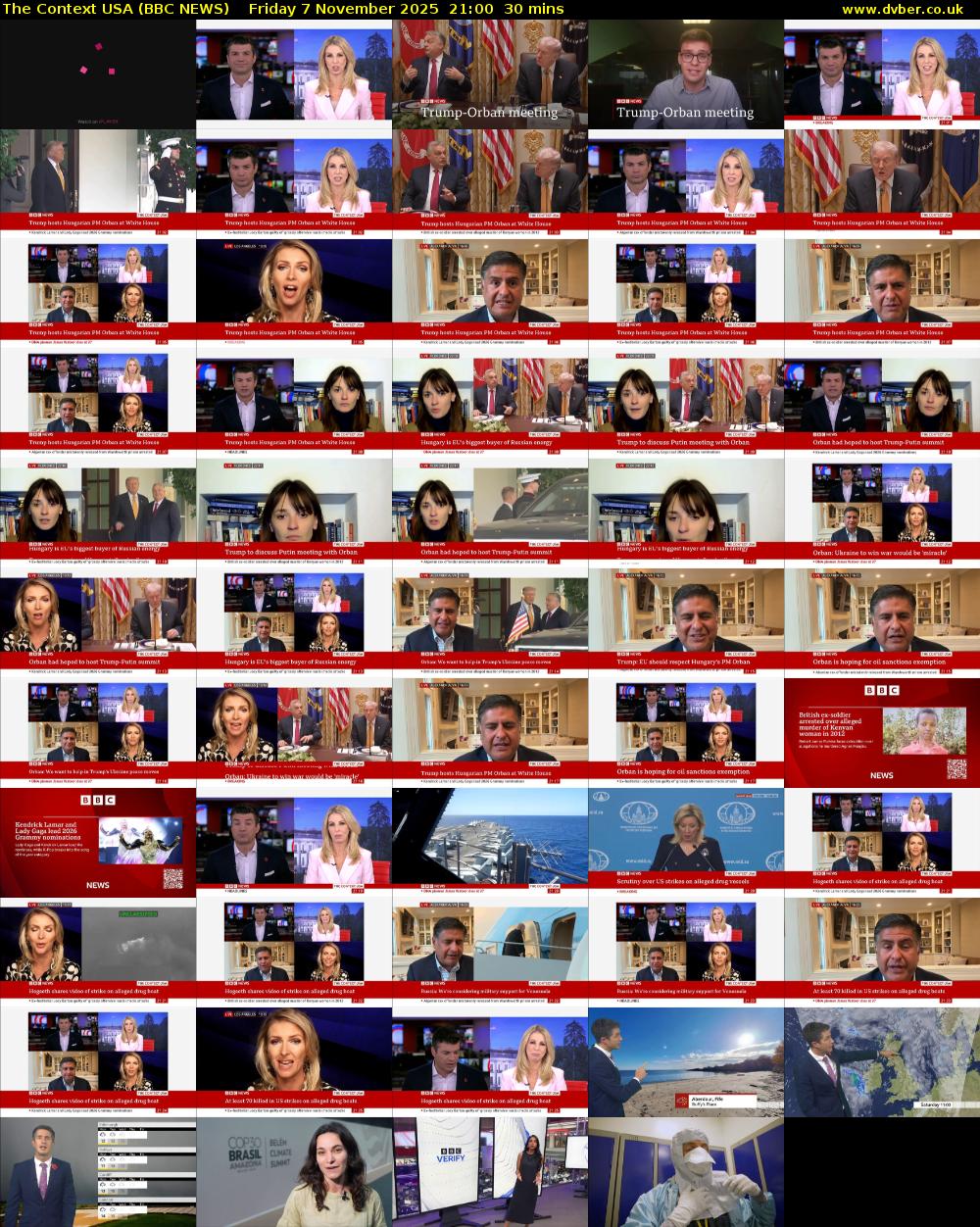 The Context USA (BBC NEWS) Friday 7 November 2025 21:00 - 21:30