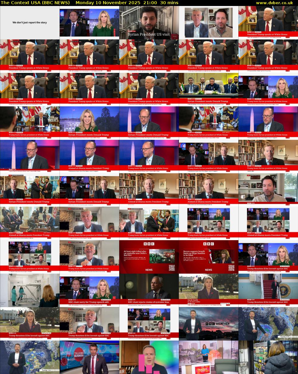 The Context USA (BBC NEWS) Monday 10 November 2025 21:00 - 21:30
