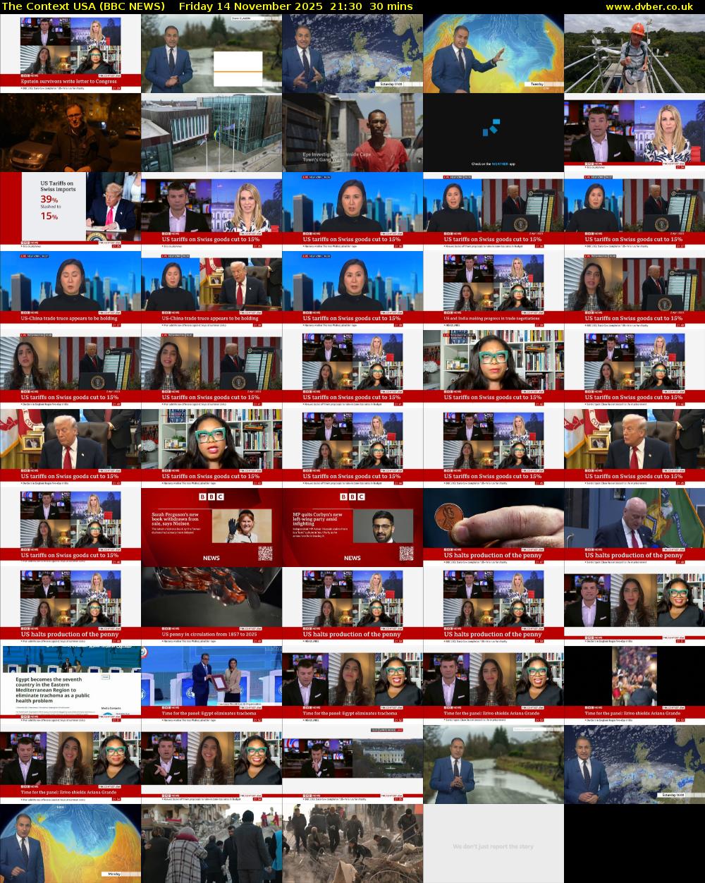 The Context USA (BBC NEWS) Friday 14 November 2025 21:30 - 22:00