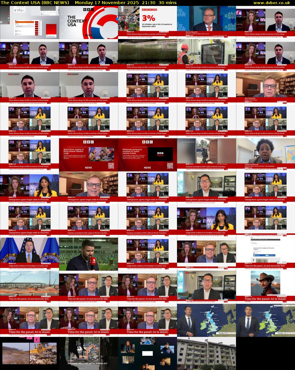 The Context USA (BBC NEWS) Monday 17 November 2025 21:30 - 22:00