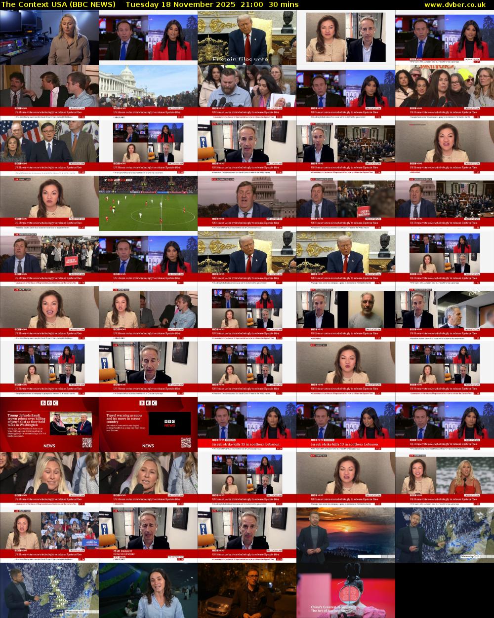 The Context USA (BBC NEWS) Tuesday 18 November 2025 21:00 - 21:30