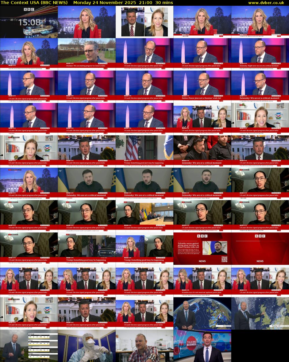 The Context USA (BBC NEWS) Monday 24 November 2025 21:00 - 21:30