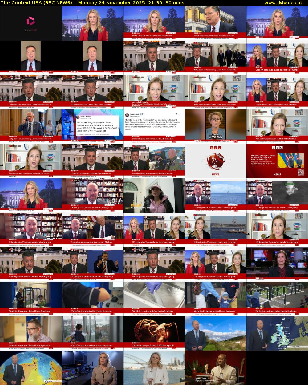 The Context USA (BBC NEWS) Monday 24 November 2025 21:30 - 22:00