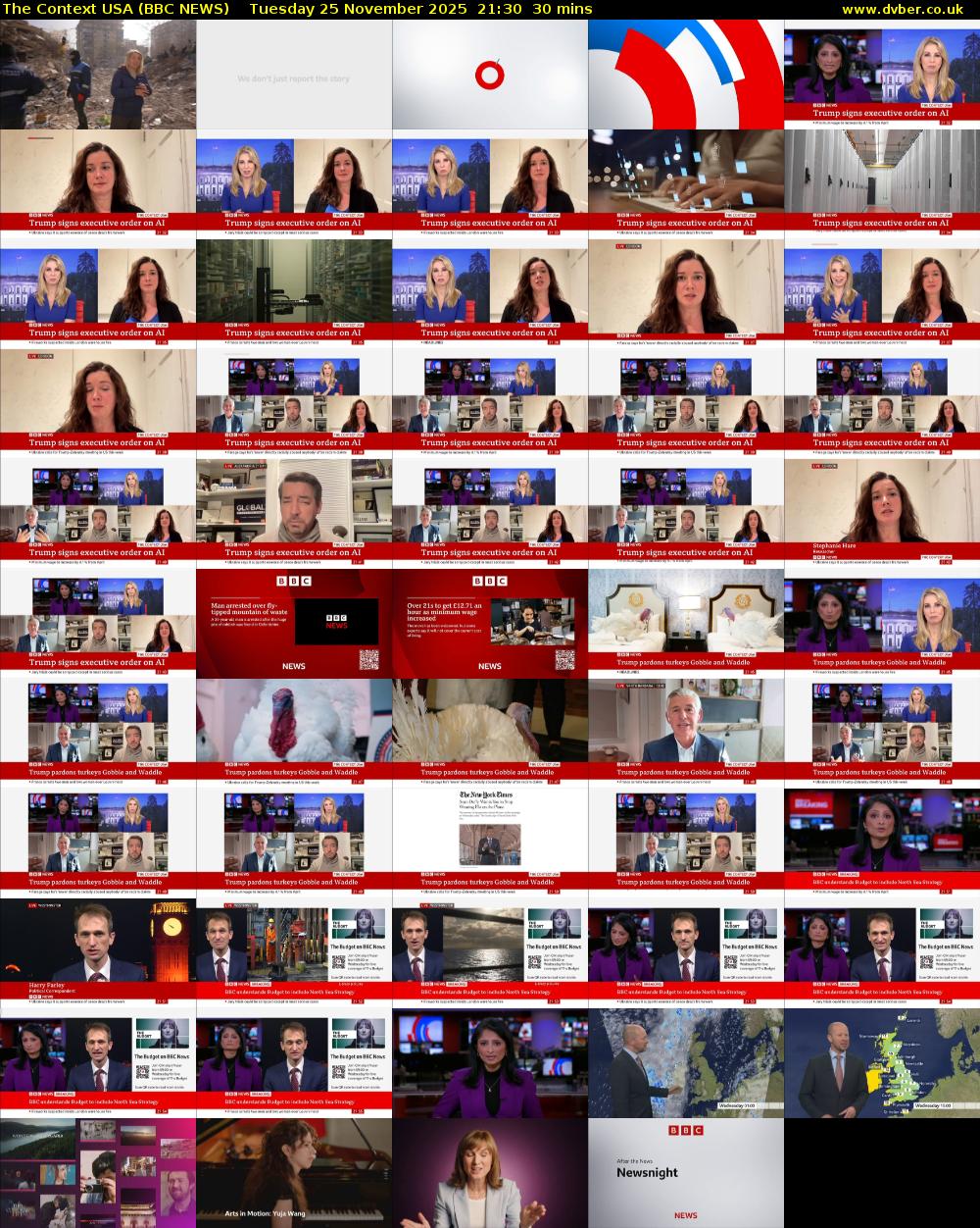 The Context USA (BBC NEWS) Tuesday 25 November 2025 21:30 - 22:00