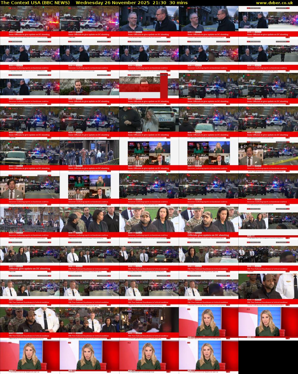 The Context USA (BBC NEWS) Wednesday 26 November 2025 21:30 - 22:00