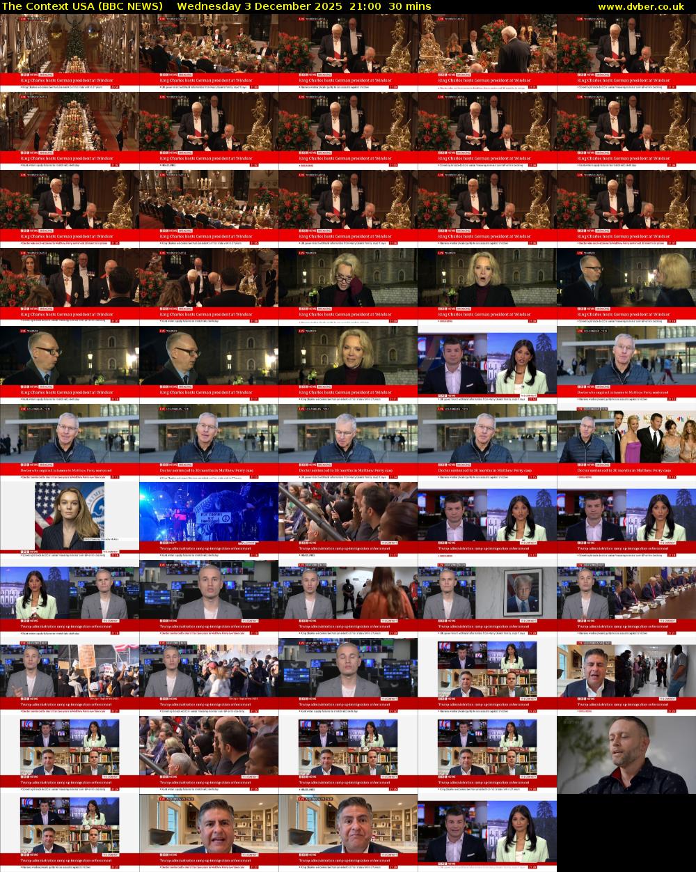 The Context USA (BBC NEWS) Wednesday 3 December 2025 21:00 - 21:30