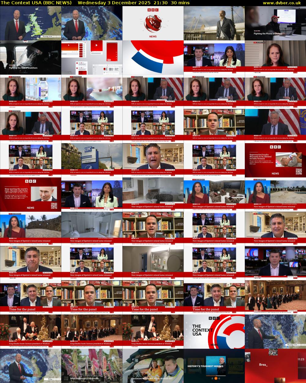 The Context USA (BBC NEWS) Wednesday 3 December 2025 21:30 - 22:00