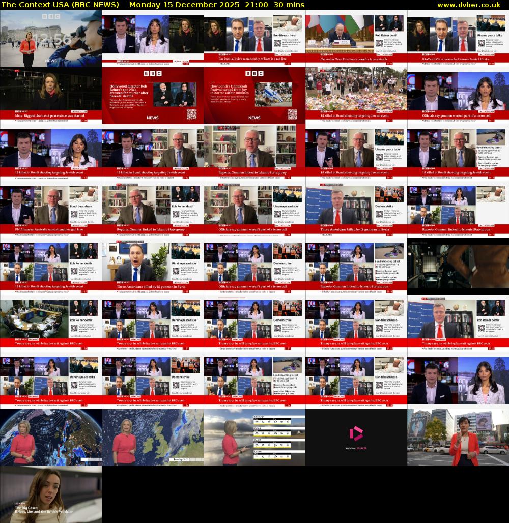 The Context USA (BBC NEWS) Monday 15 December 2025 21:00 - 21:30