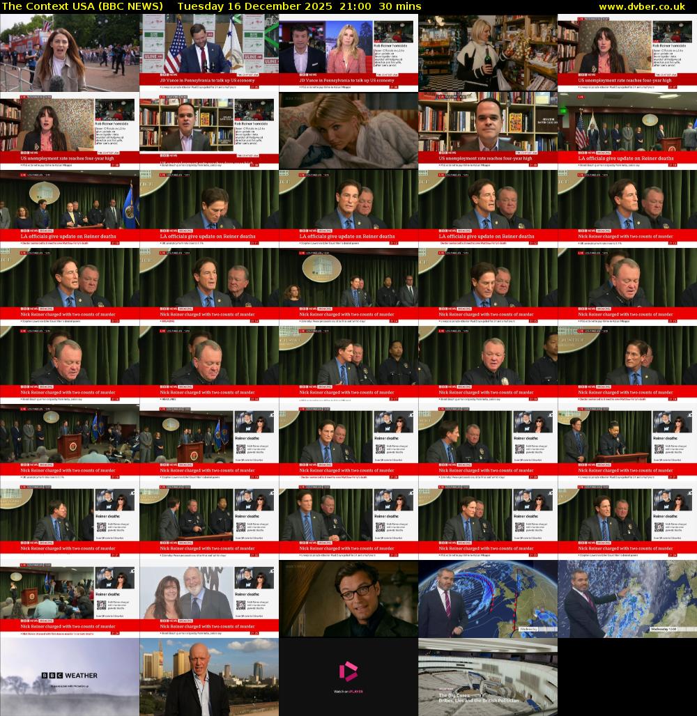 The Context USA (BBC NEWS) Tuesday 16 December 2025 21:00 - 21:30