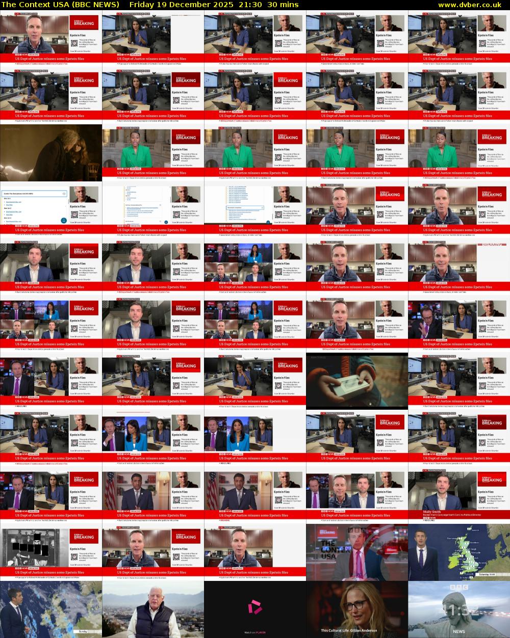 The Context USA (BBC NEWS) Friday 19 December 2025 21:30 - 22:00