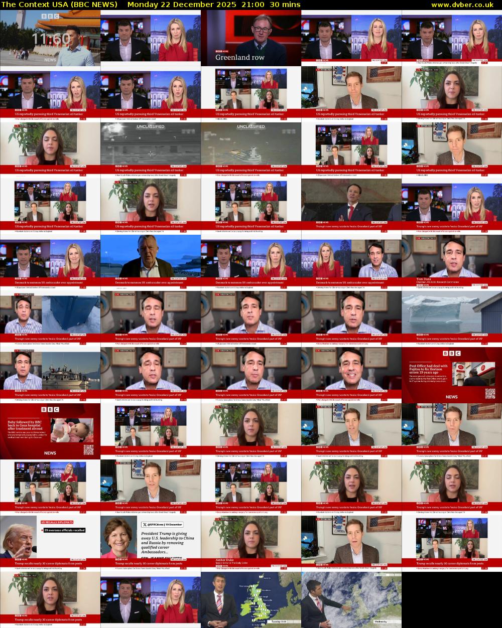 The Context USA (BBC NEWS) Monday 22 December 2025 21:00 - 21:30