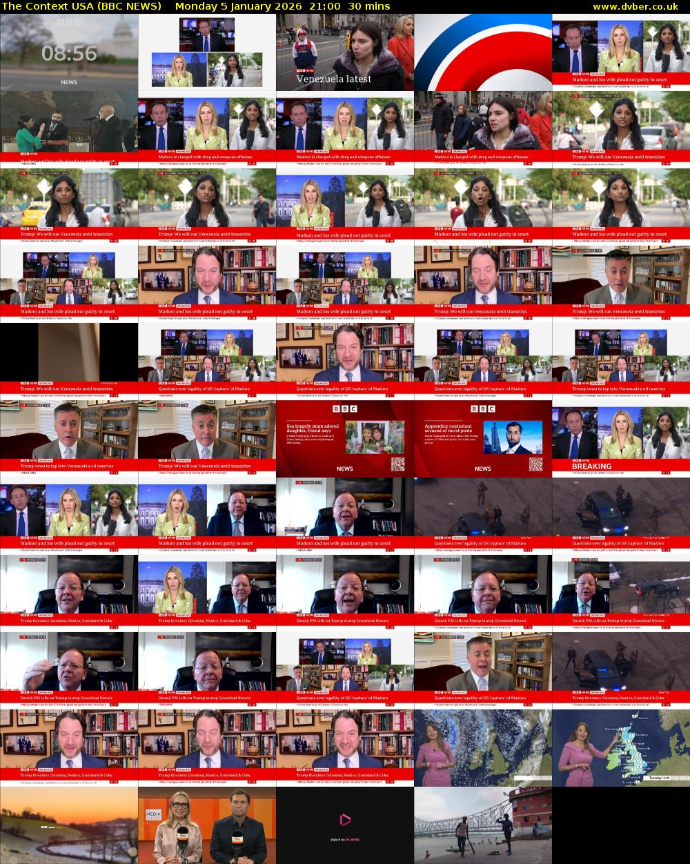 The Context USA (BBC NEWS) Monday 5 January 2026 21:00 - 21:30