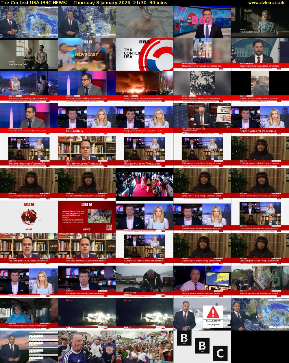 The Context USA (BBC NEWS) Thursday 8 January 2026 21:30 - 22:00